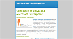 Desktop Screenshot of microsoftpowerpointfreedownload.weebly.com