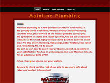 Tablet Screenshot of mainlineplumbing.weebly.com