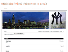 Tablet Screenshot of loudwhispers.weebly.com