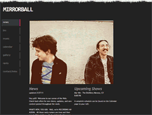 Tablet Screenshot of mirrorball.weebly.com