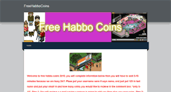 Desktop Screenshot of freehabbocoins2010.weebly.com