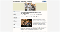 Desktop Screenshot of hopeandanchor.weebly.com