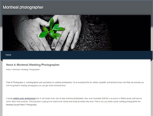 Tablet Screenshot of montrealphotographer51.weebly.com