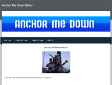 Tablet Screenshot of anchormedownmerch.weebly.com