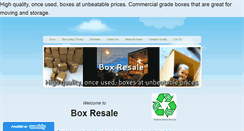 Desktop Screenshot of boxresale.weebly.com
