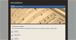 Desktop Screenshot of musicanddrama.weebly.com