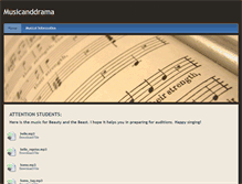 Tablet Screenshot of musicanddrama.weebly.com