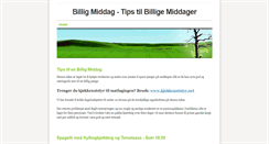 Desktop Screenshot of billig-middag.weebly.com