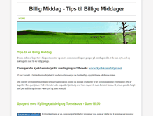 Tablet Screenshot of billig-middag.weebly.com