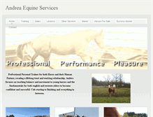 Tablet Screenshot of andreaequineservices.weebly.com