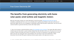 Desktop Screenshot of free-green-electricity-diy.weebly.com