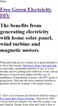 Mobile Screenshot of free-green-electricity-diy.weebly.com