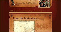 Desktop Screenshot of causesoftheamericancivilwar.weebly.com