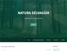 Tablet Screenshot of naturaselvaggia.weebly.com