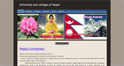 Desktop Screenshot of collegeinnepal.weebly.com