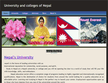 Tablet Screenshot of collegeinnepal.weebly.com