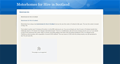Desktop Screenshot of motorhomesforhireinscotland.weebly.com
