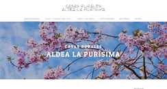 Desktop Screenshot of casasruralesaldealapurisima.weebly.com