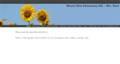 Desktop Screenshot of mountoliveelementaryaig.weebly.com