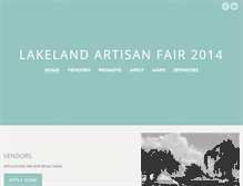 Tablet Screenshot of lakelandartisanfair.weebly.com