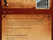 Tablet Screenshot of debateteamatannstreetschool.weebly.com