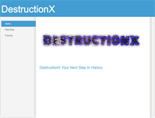 Tablet Screenshot of destruction-x.weebly.com