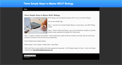 Desktop Screenshot of mcat-biology.weebly.com