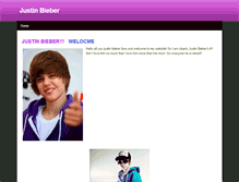 Tablet Screenshot of justinbieber01.weebly.com