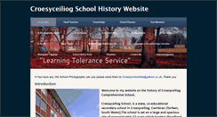 Desktop Screenshot of croesyceiliogschoolhistory.weebly.com