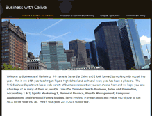 Tablet Screenshot of businesswithcaliva.weebly.com