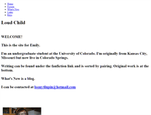 Tablet Screenshot of loudchild.weebly.com