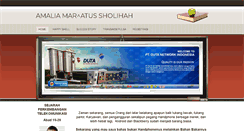 Desktop Screenshot of amaliamaratussholihah.weebly.com
