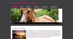 Desktop Screenshot of fortheloveoftheride.weebly.com