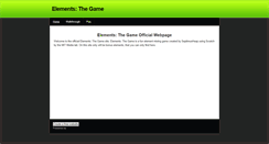 Desktop Screenshot of elementsthegame.weebly.com