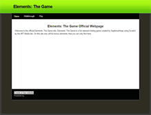 Tablet Screenshot of elementsthegame.weebly.com