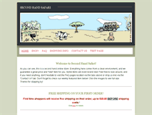 Tablet Screenshot of 2ndhandsafari.weebly.com