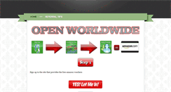 Desktop Screenshot of freeamazonvouchers2013.weebly.com