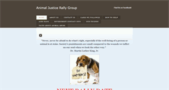 Desktop Screenshot of animaljusticerallygroup.weebly.com
