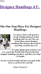 Mobile Screenshot of designerhandbags4u.weebly.com