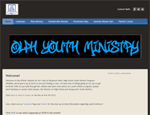 Tablet Screenshot of olphyouthministry.weebly.com