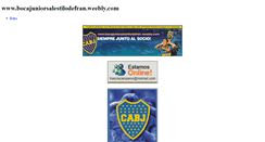 Desktop Screenshot of bocajuniorsalestilodefran.weebly.com