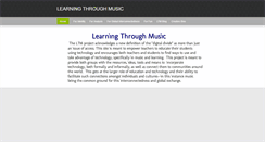 Desktop Screenshot of learningthroughmusic.weebly.com