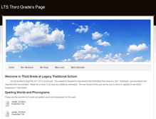 Tablet Screenshot of legacytraditionalthird.weebly.com