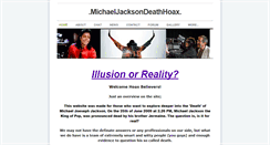 Desktop Screenshot of michaeljacksondeathhoax.weebly.com