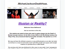 Tablet Screenshot of michaeljacksondeathhoax.weebly.com