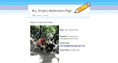 Desktop Screenshot of mrsstrube.weebly.com