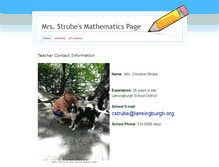 Tablet Screenshot of mrsstrube.weebly.com