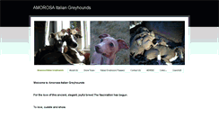 Desktop Screenshot of amorosaitaliangreyhounds.weebly.com