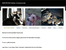 Tablet Screenshot of amorosaitaliangreyhounds.weebly.com