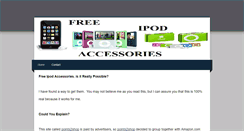 Desktop Screenshot of freeipodaccessories.weebly.com